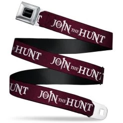 Supernatural Join The Hunt Symbols Scattered Reds White Seatbelt Belt